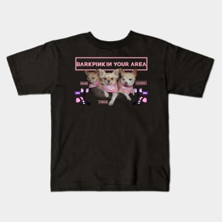 BarkPink in your area Pink Bandanas Kids T-Shirt